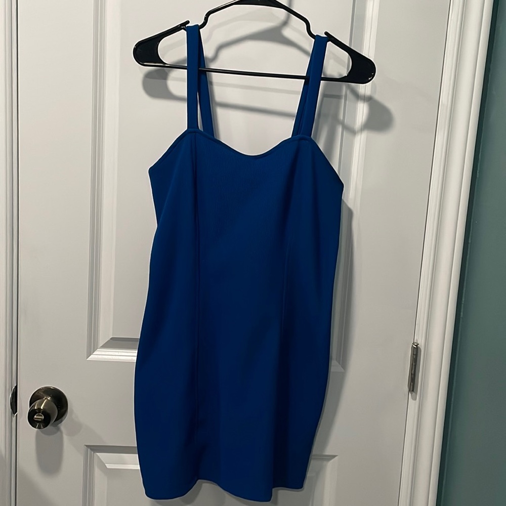 Navy blue , shirt dress size large